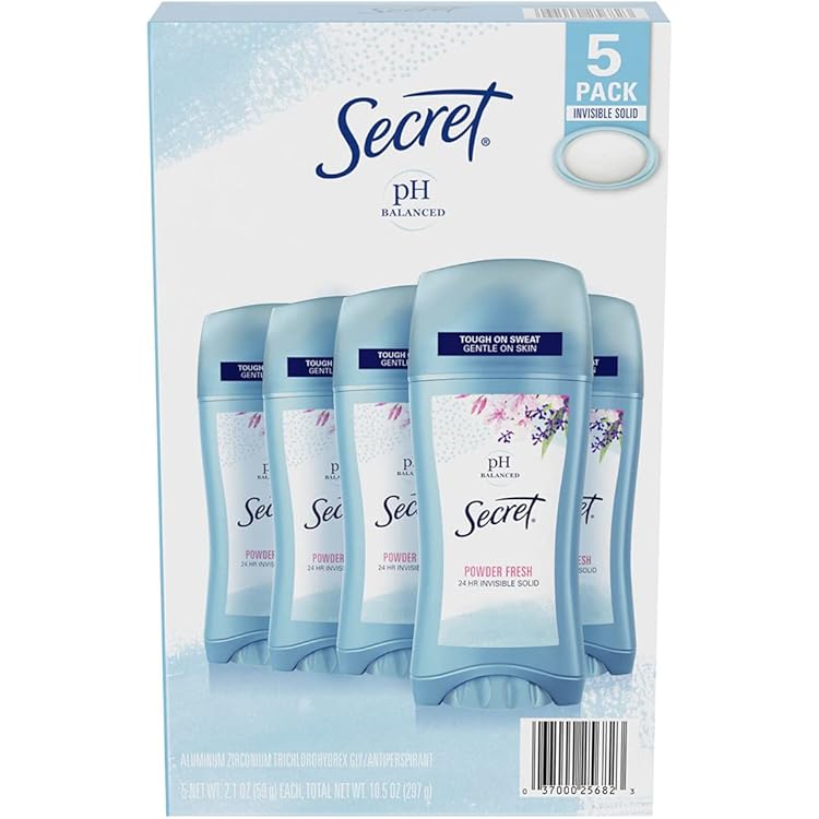 Amazon.co.jp: 【5個セット】デオドラント シークレット 無香料 Secret